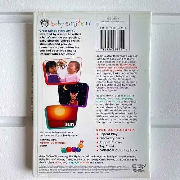 Lot of 3 Baby Einstein DVD’s Baby Galileo, Baby Neptune, & Neighborhood Animals - Picture 7 of 10